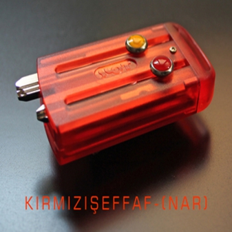 Slot Anahtarlık Şeffaf Kırmızı